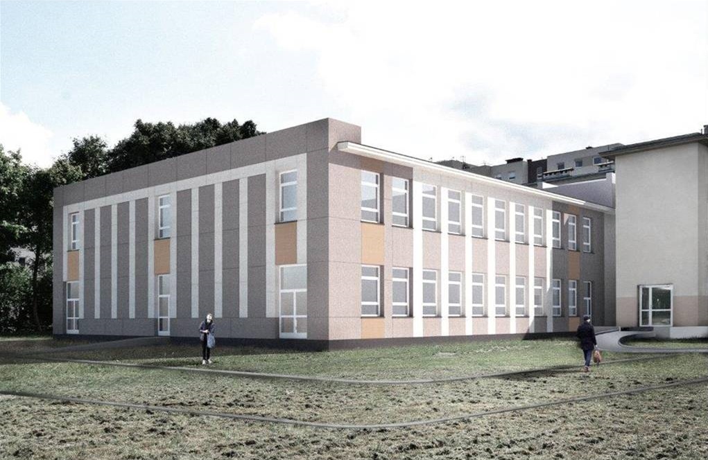 Wizualizacja nowego skrzydła ZSCHiE