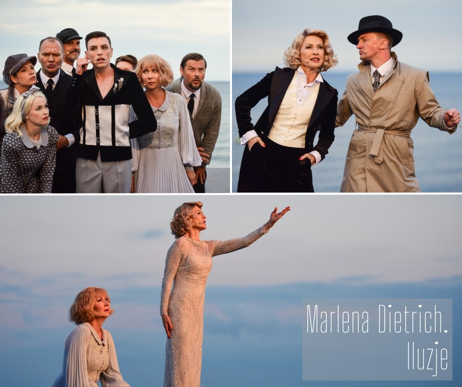 Aktorzy Teatru Miejskiego podczas spektaklu &bdquo;Marlena Dietrich. Iluzje&rdquo; 