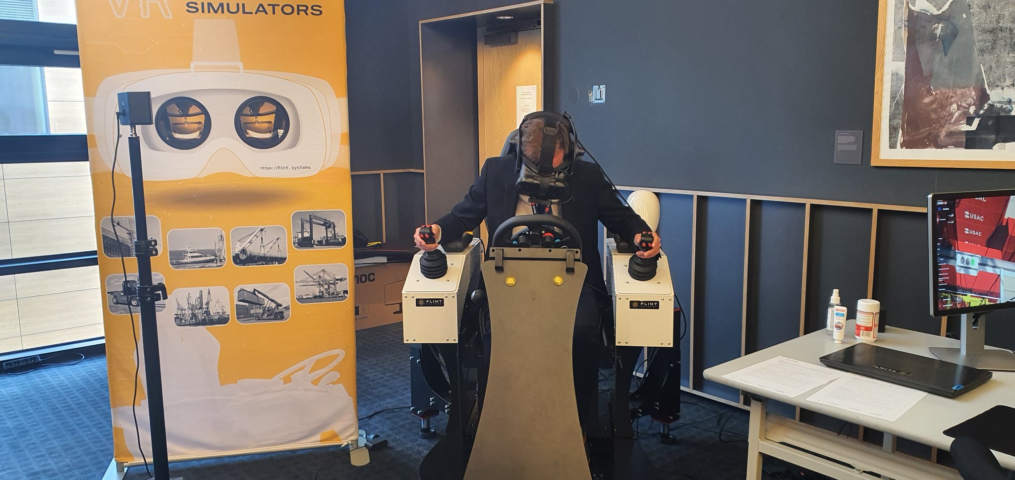 Jeden z symulator&oacute;w przygotowanych przez startup Flint System // fot. materiały promocyjne Flint Systems