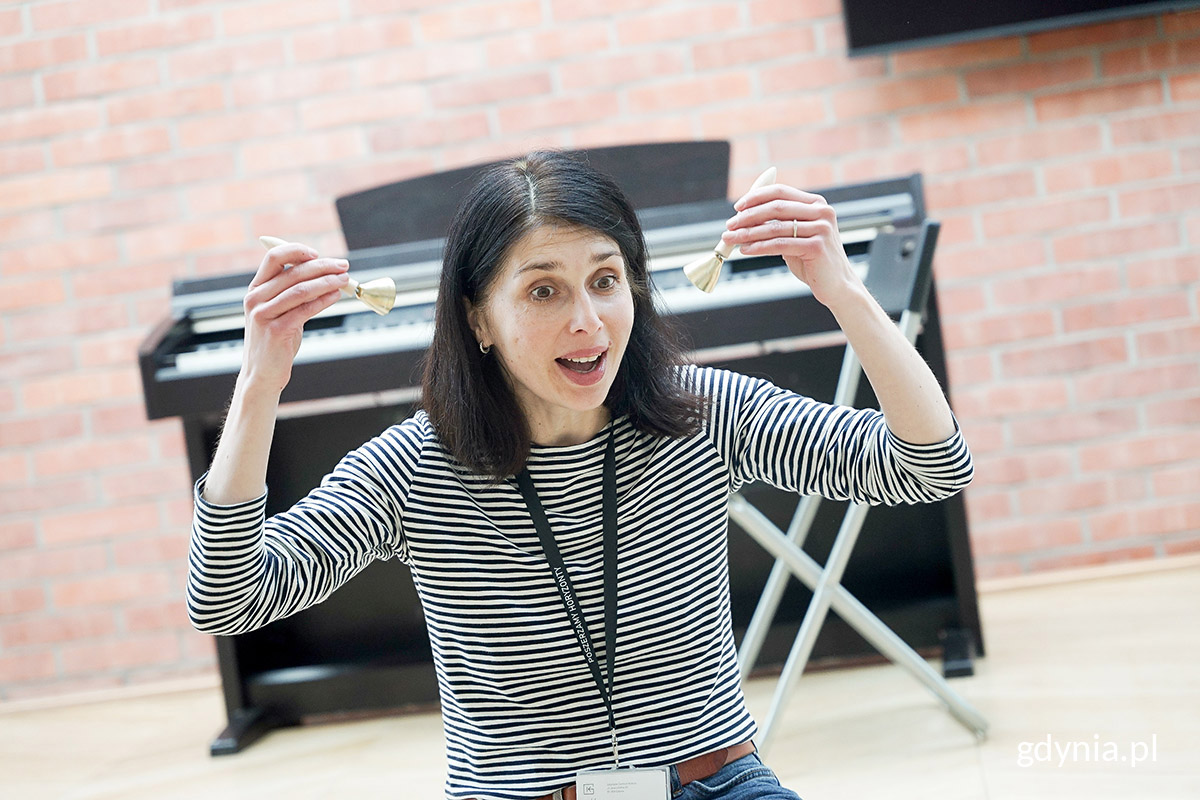 Olena Yanchuk podczas zajęć w Konsulacie Kultury