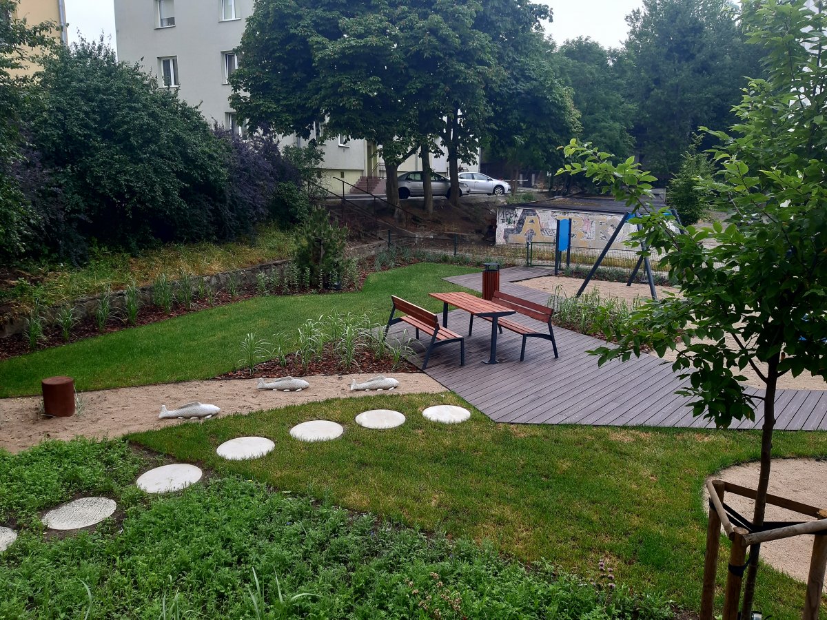 park kieszonkowy na Grab&oacute;wku - kieszonka kapitana // fot. Wydział Ogrodnika Miasta