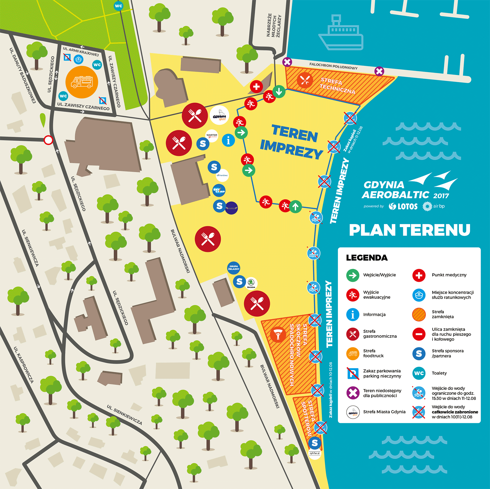 Mapa Gdynia AeroBaltic 2017