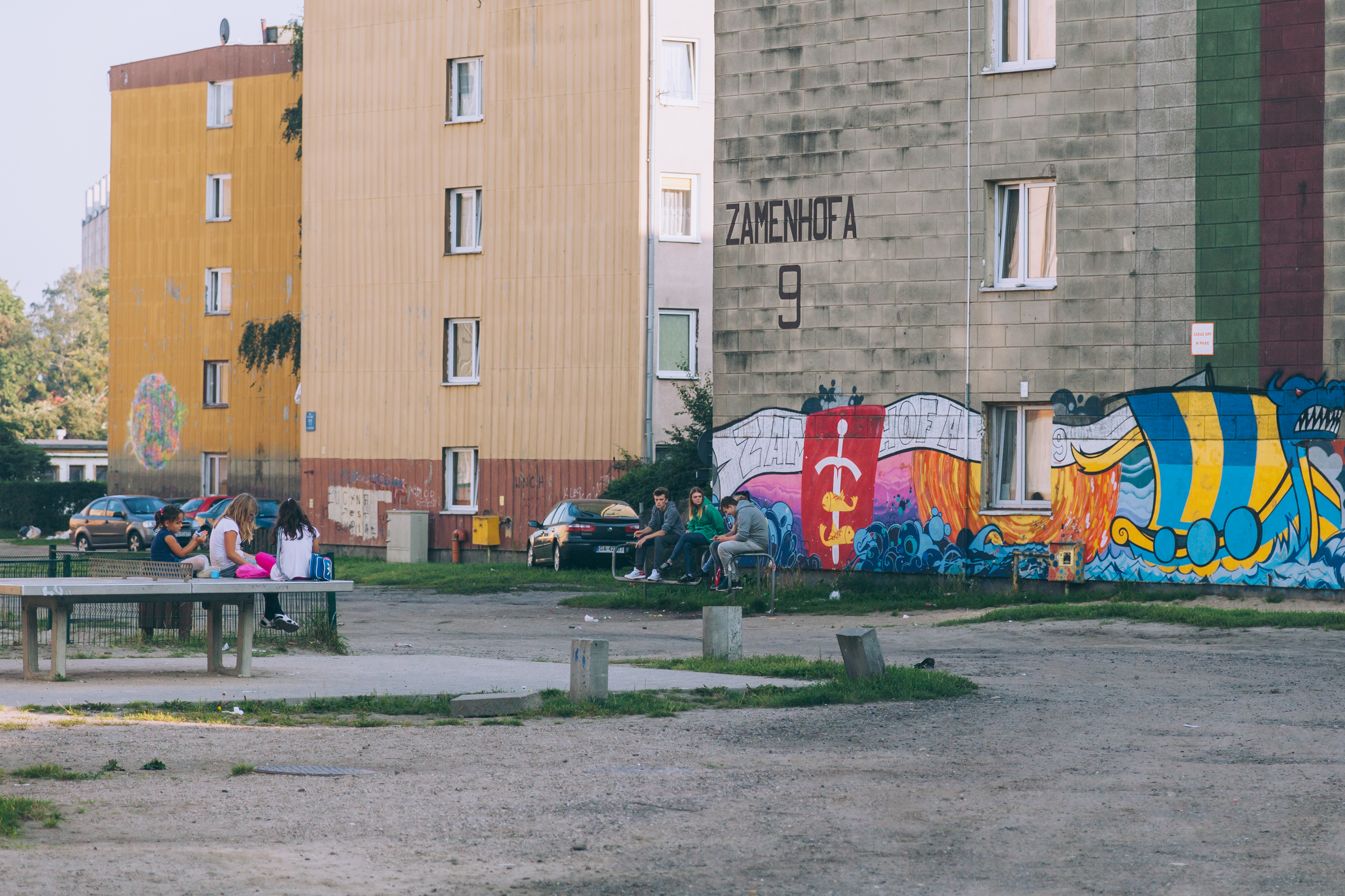 Przestrzeń osiedla Zamenhofa-Opata Hackiego przed rewitalizacją, fot. Alina Żemojdzin