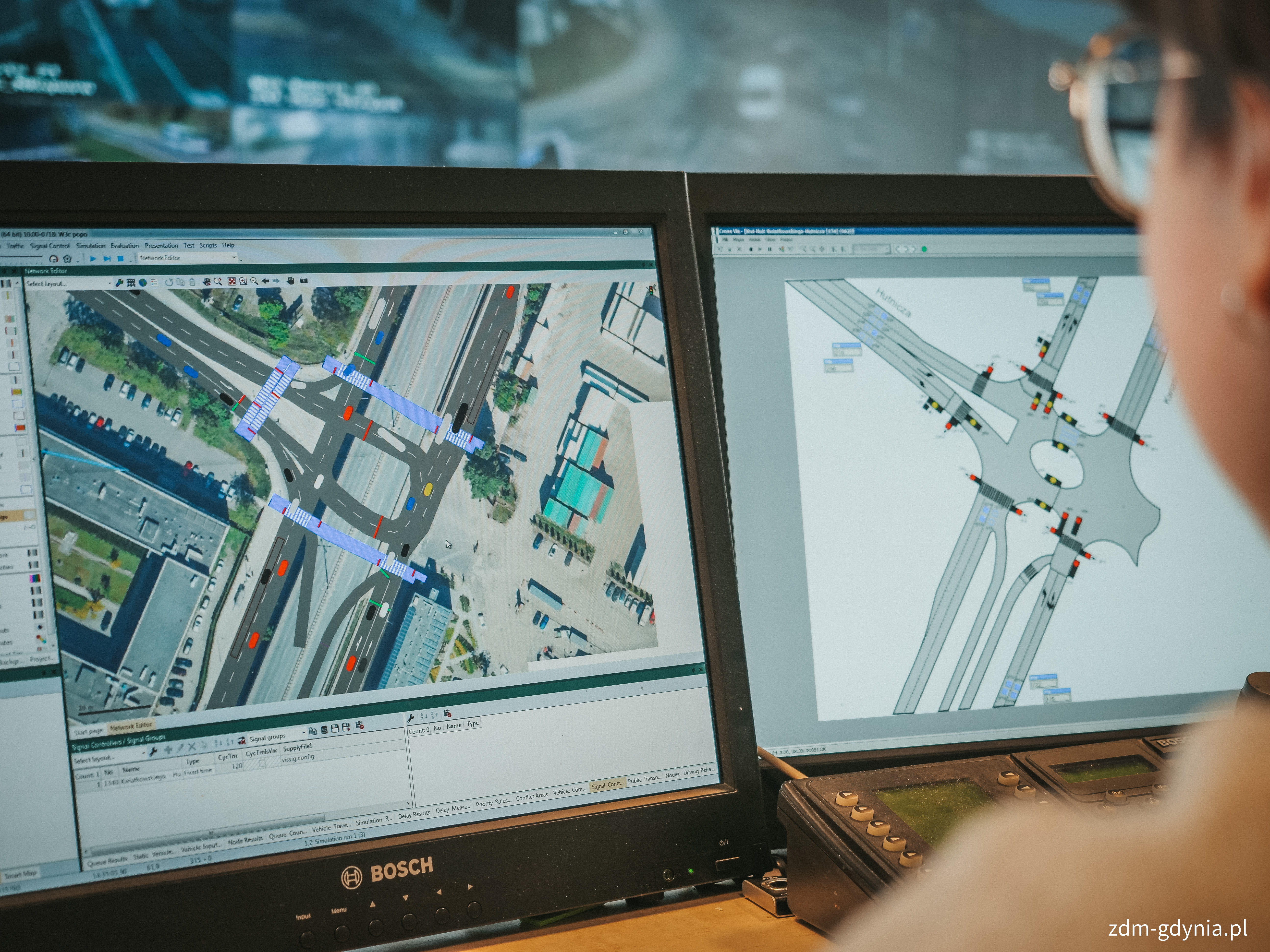 Sytuacja drogowa w rejonie estakady i na innych ulicach jest na bieżąco monitorowana i na bieżąco korygowana (fot. Marcin Mielewski // Zarząd Dr&oacute;g Miejskich)