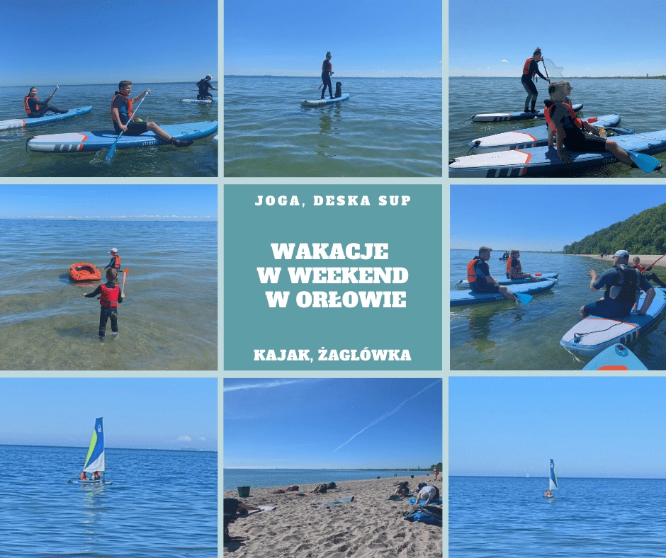 Pływanie na desce SUP, fot. Orłowo przy plaży