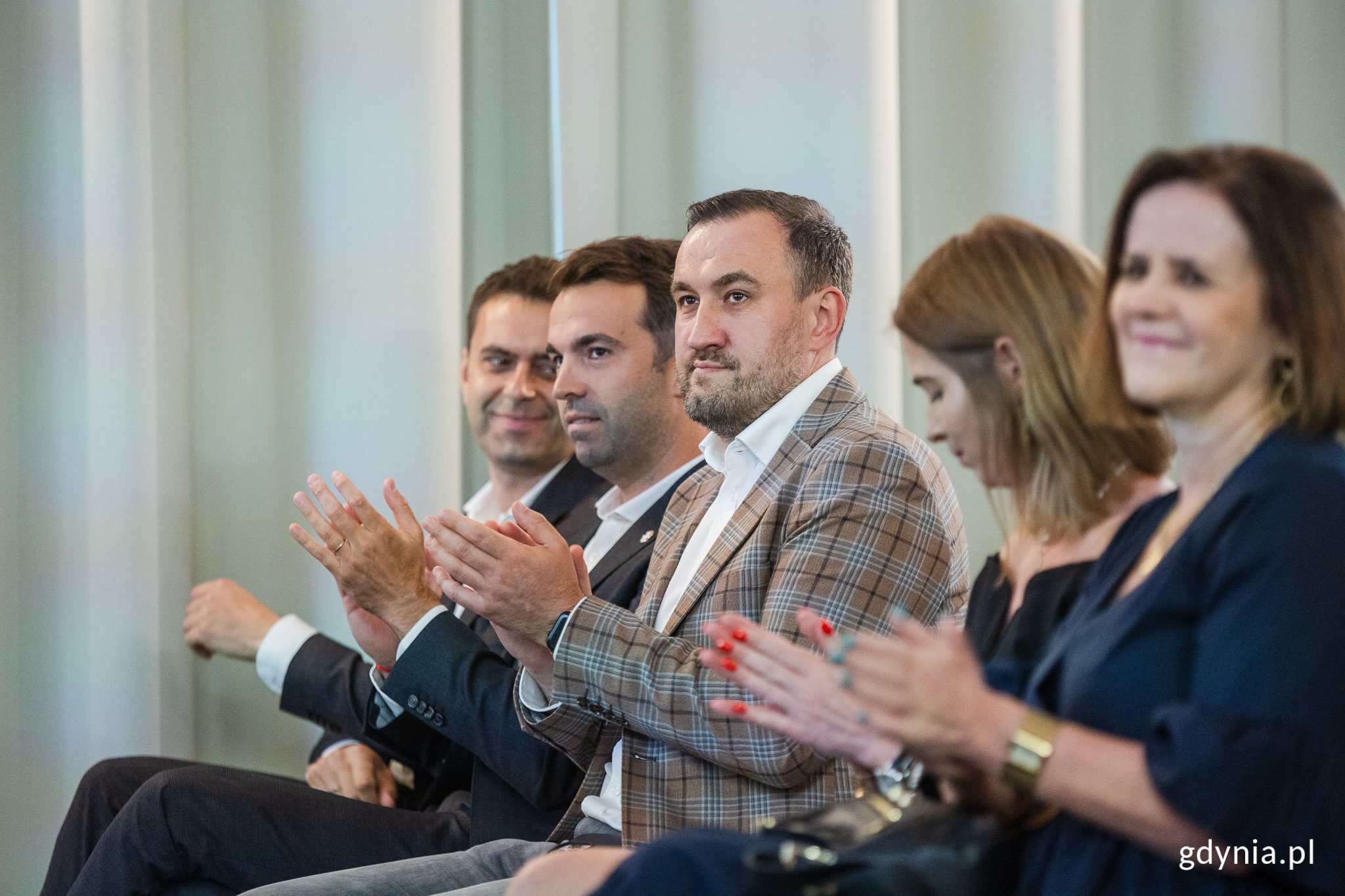 Na zdj. m.in.&nbsp;wiceprezydent Gdyni Tomasz Augustyniak