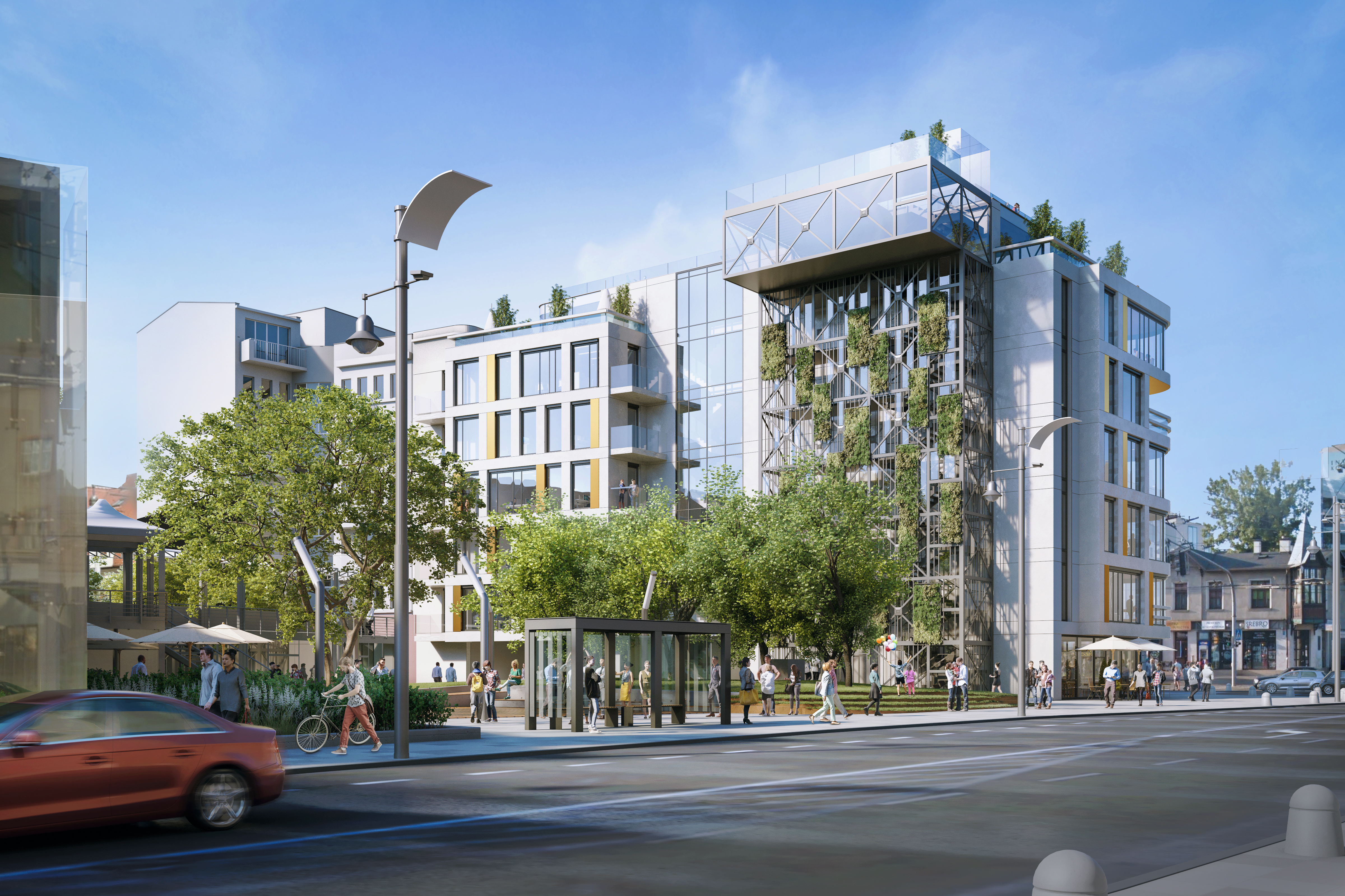 Wizualizacja koncepcji przedstawionej przez pracownię 3MA, mat. prasowe AB Inwestor