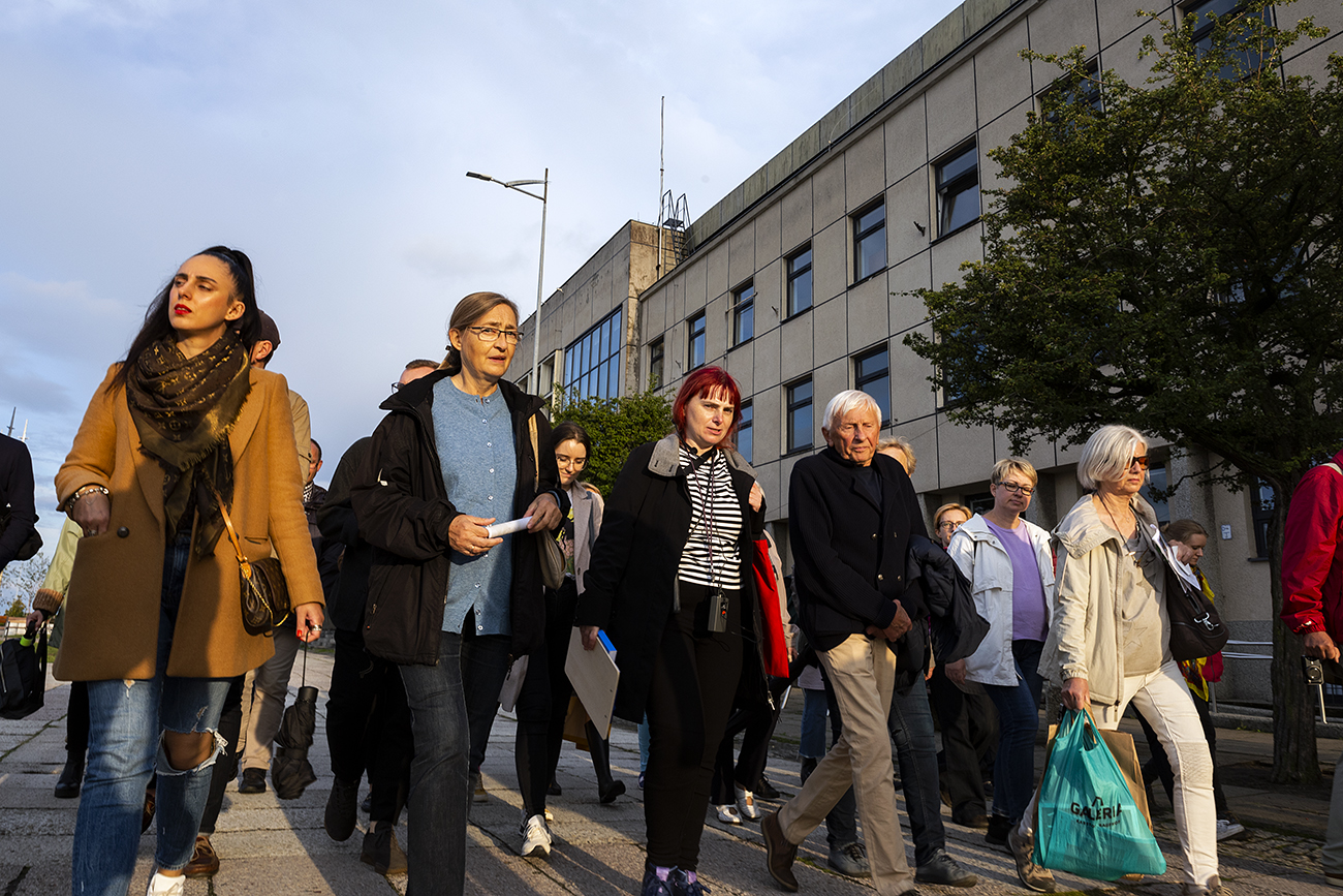 Jeden z Archi Spacer&oacute;w podczas Weendu Architektury w 2021 roku. Fot. Przemysław Kozłowski