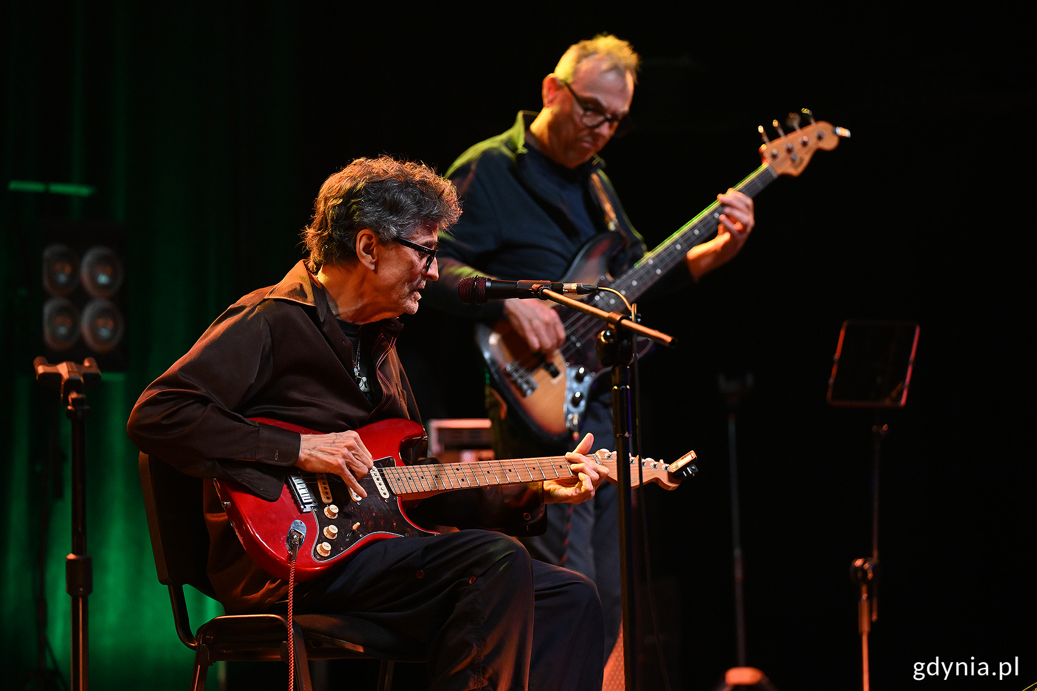 Vin&iacute;cius Cantu&aacute;ria i Paolo Andriolo podczas koncertu w ramach 20. edycji festiwalu Globaltica (fot. Michał Puszczewicz)
