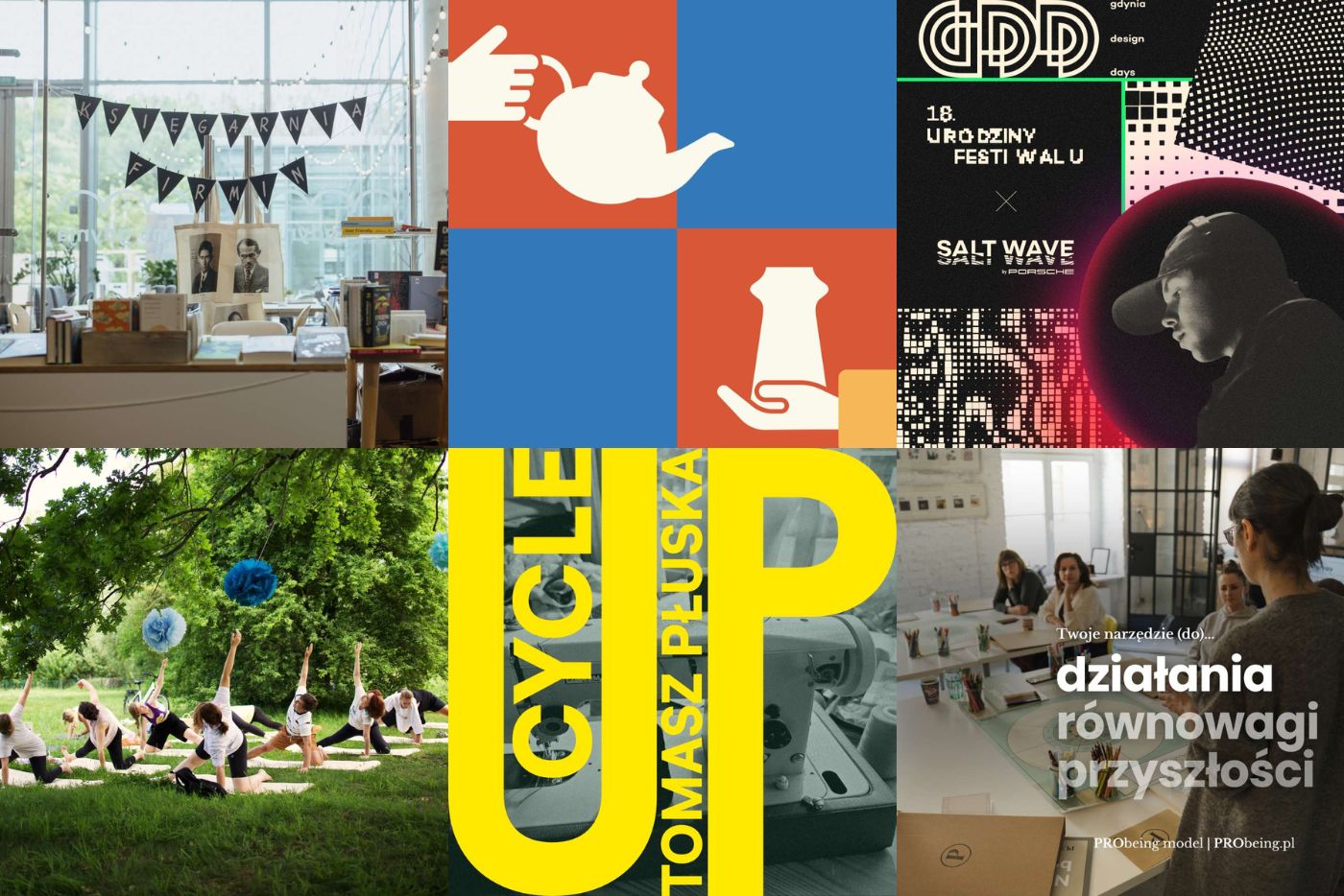 Plakaty promujące wydarzenia towarzyszące 