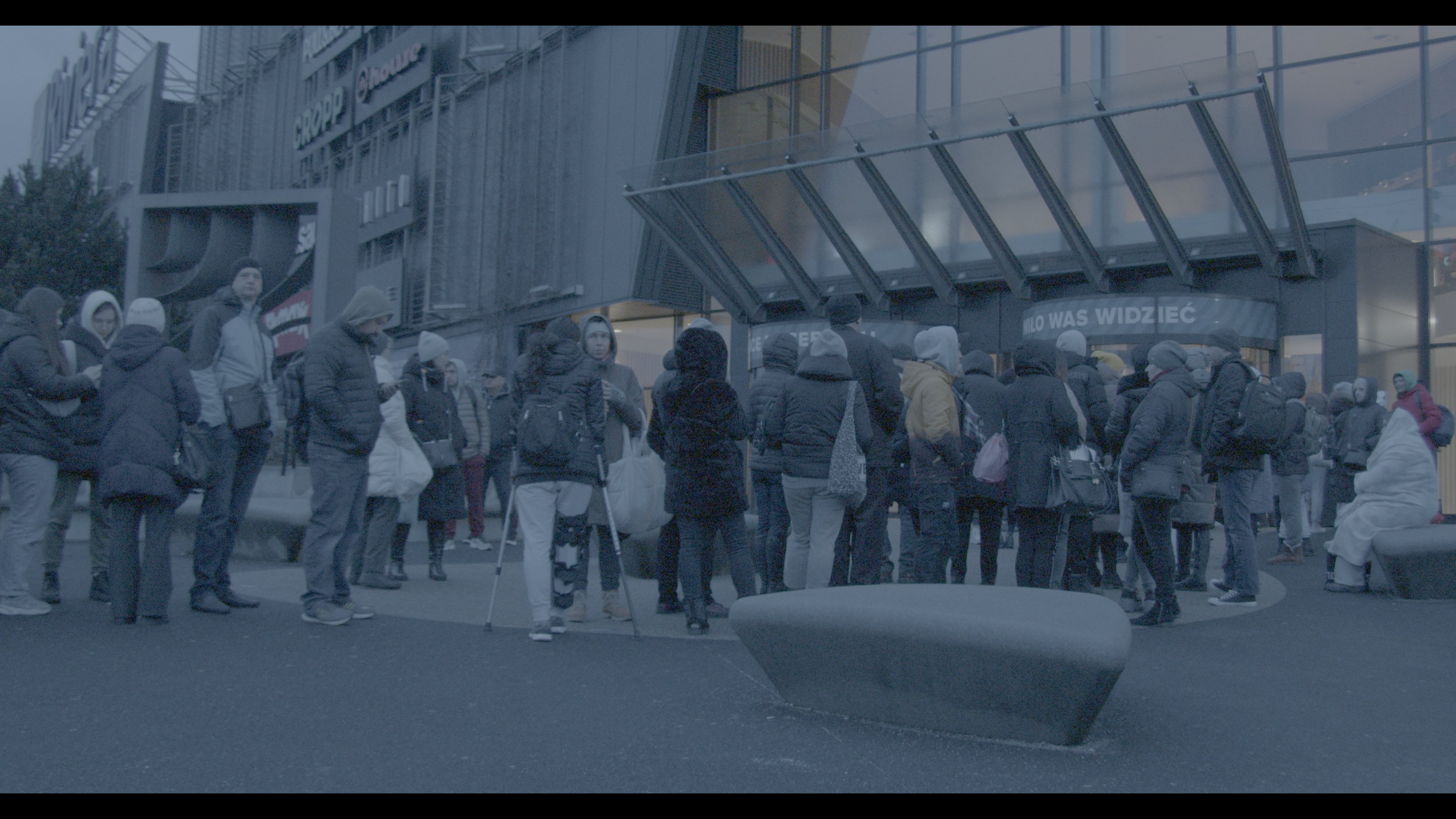 Kadr z filmu dokumentalnego powstającego w GSF // mat. student&oacute;w GSF