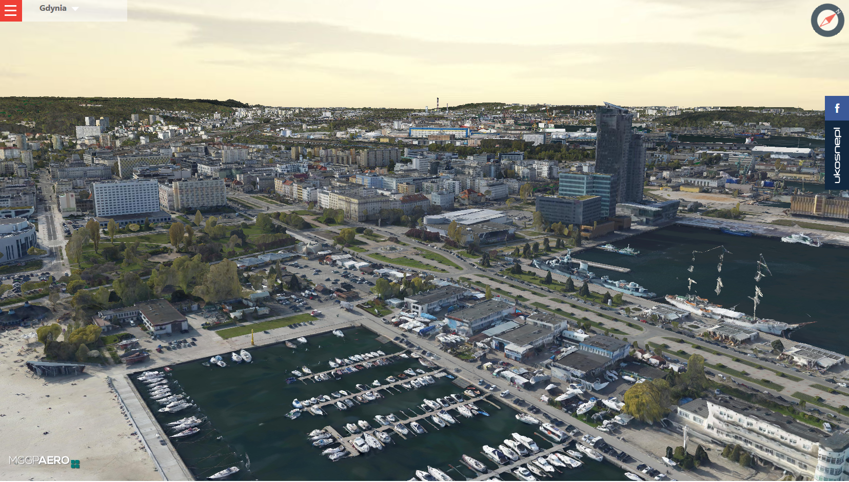 Mapa 3D Gdyni, źr&oacute;dło: www.gdynia.polska3d.pl