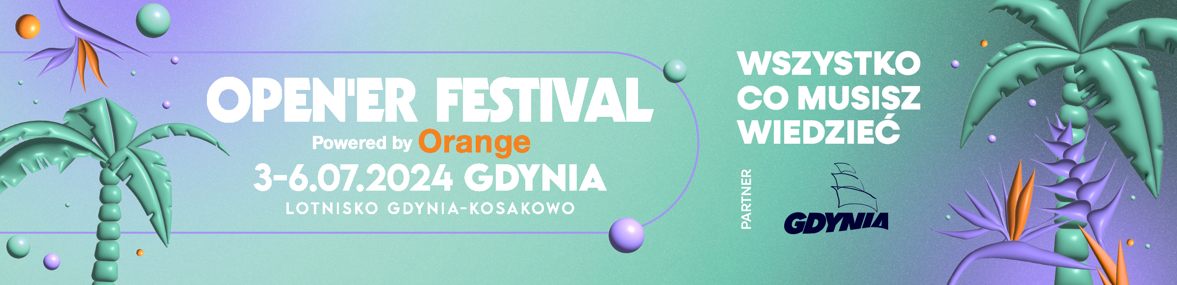 Open'er Festival 2024 &ndash; wszystko co musisz wiedzieć. Grafika promująca artykuł.