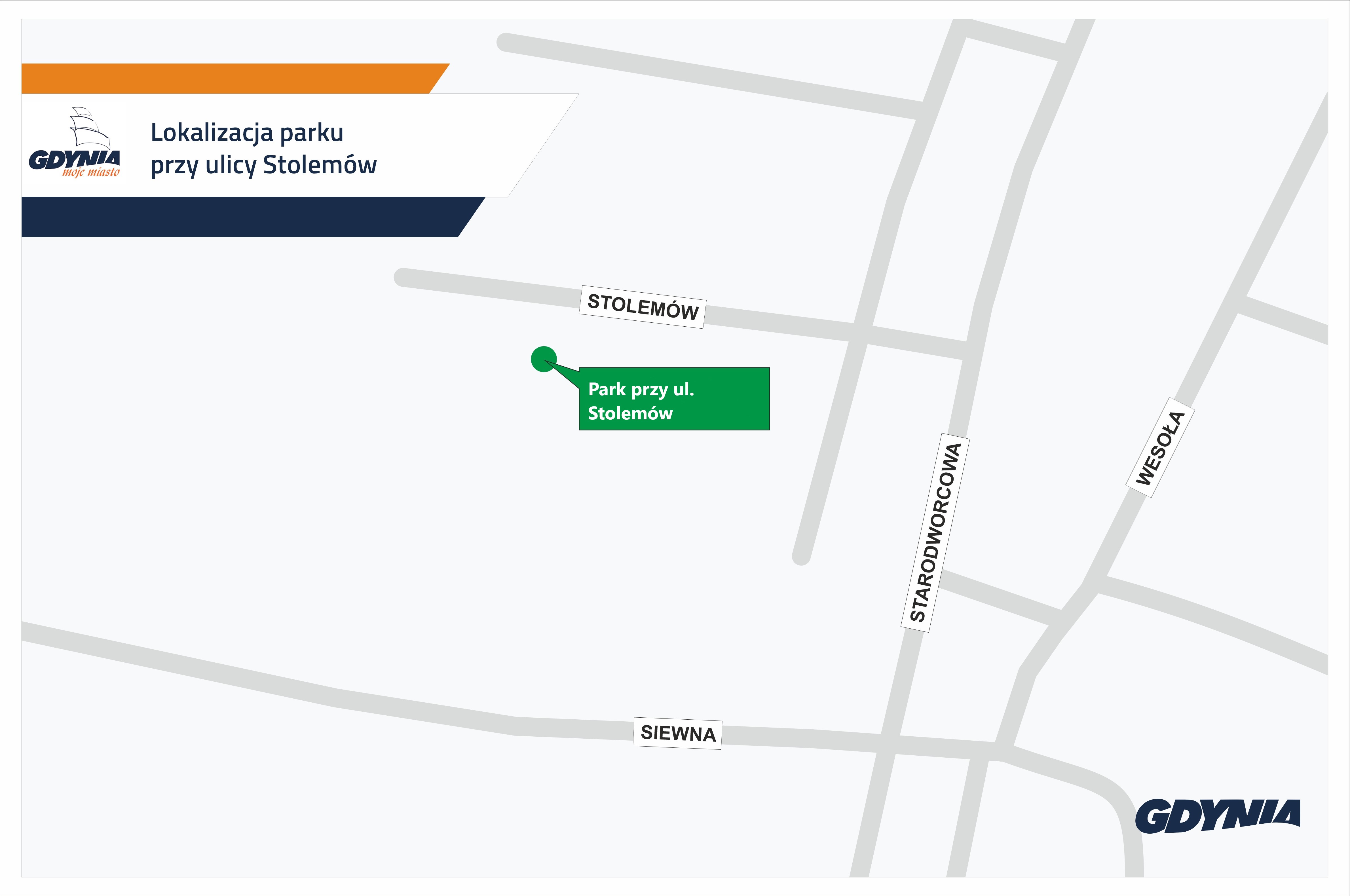 schemat, mapa z zaznaczonymi elementami