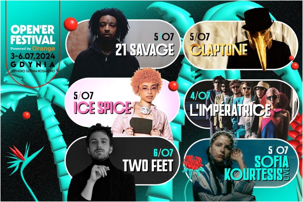 Zdjęcia i daty koncert&oacute;w niekt&oacute;rych gwiazd, kt&oacute;re wystąpią na Open'er Festivalu 2024 // mat. prasowe Alter Artu