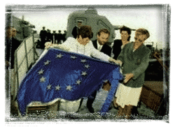 European flag for Gdynia