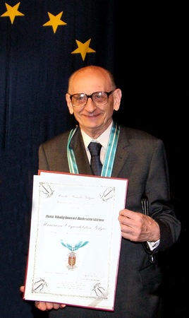 Władysław Bartoszewski podczas uroczystości nadania Honorowego Obywatelstwa Gdyni (foto: Tomasz Kamiński)