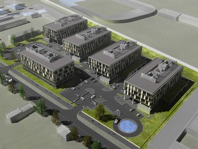 Łużycka Office Park - wizualizacja