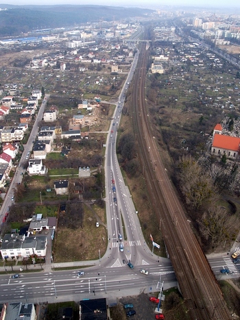 Droga R&oacute;żowa - ul. Lotnik&oacute;w przed przebudową 1
