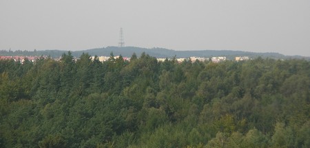 wieża widokowa Kolibki - widok na Dąbrowę, foto: Dorota Nelke