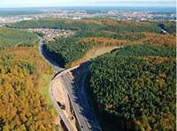 Trasa Kwiatkowskiego z lotu - październik 2007, foto: Kacper Kowalski