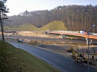 Budowa trasy Kwiatkowskiego - styczeń 2008