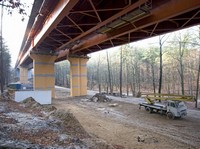 Budowa trasy Kwiatkowskiego - styczeń 2008