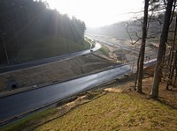 Budowa trasy Kwiatkowskiego - styczeń 2008