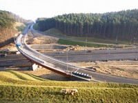 Budowa trasy Kwiatkowskiego - styczeń 2008