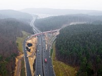 Budowa trasy Kwiatkowskiego - styczeń 2008