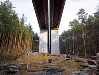 Budowa trasy Kwiatkowskiego - styczeń 2008