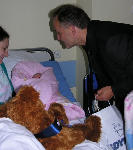 Dzieci urodzone w urodziny Gdyni - córeczka pani Aleksandry Zwary, foto: Sylwia Szumielewicz