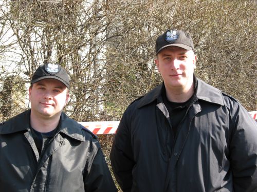 Sierż. Adam Florek i post. Dariusz Groth
