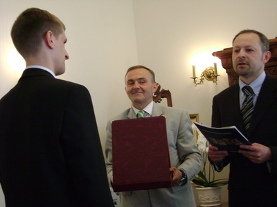 "Gdyński Biznesplan 2008" 2 miejsce - wręczanie nagrody