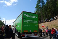 otwarcie Trasy Kwiatkowskiego - przejazd pierwszych tirów, foto: Dorota Nelke