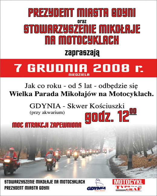 Mikołaje na motocyklach i quadach