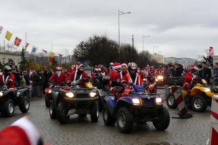 Mikołaje na motocyklach - 7 grudnia 2008, fot.: Małgorzata Omachel-Kwidzińska
