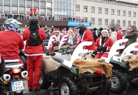 Mikołaje na motocyklach - 7 grudnia 2008, fot.: Małgorzata Omachel-Kwidzińska