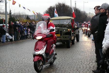 Mikołaje na motocyklach - 7 grudnia 2008, fot.: Małgorzata Omachel-Kwidzińska