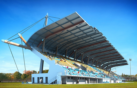 Fotka rugby stadionu do Ratusza