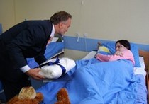 Prezydent Gdyni odwiedził noworodki urodzone 10 lutego, fot.: Dorota Nelke