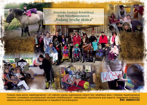 1% Mały procent wielka sprawa - Kaszubska Fundacja Rehabilitacji Osób Niepełnosprawnych Podaruj trochę słońca
