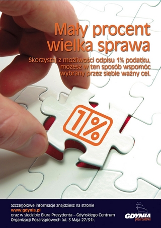 1% Mały procent, wielka sprawa! - plakat