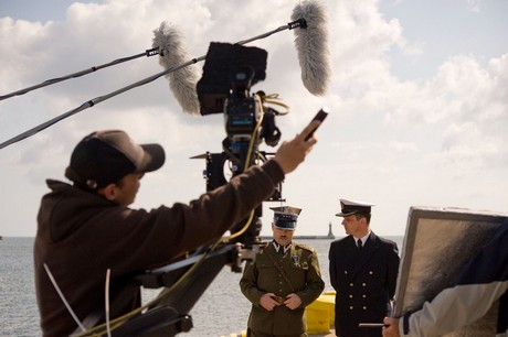 Na planie filmu Płk. Dąbek. Obrona Gdyni 1939