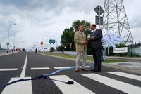 Otwarcie ul. Polskiej - dwaj gospodarze - Miasta prezydent Wojciech Szczurek i Portu Gdynia - Prezes Janusz Jarosiński, fot. Dorota Nelke