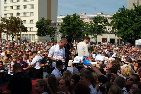 Zlot fanów M jak Miłość - Andrzej Młynarczyk i Krystian Wieczorek, fot.: Dorota Nelke