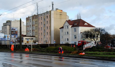 Początek prac na węźle Św. Maksymiliana, fot.: Dorota Nelke