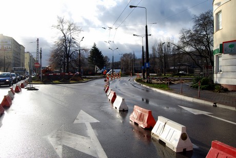 Początek prac na węźle Św. Maksymiliana, fot.: Dorota Nelke