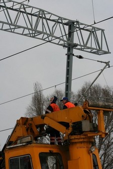 Przebudowa Węzła Świętego Maksymiliana -styczeń 2010, fot.: Bartosz Pietrzak