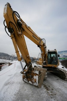 Przebudowa Węzła Świętego Maksymiliana -styczeń 2010, fot.: Bartosz Pietrzak